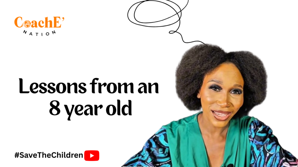 Lesson from an 8 year old